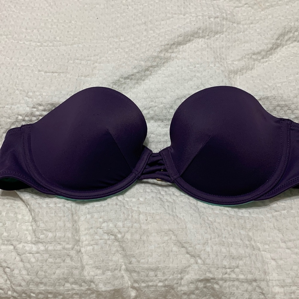 Jade color padded swim top